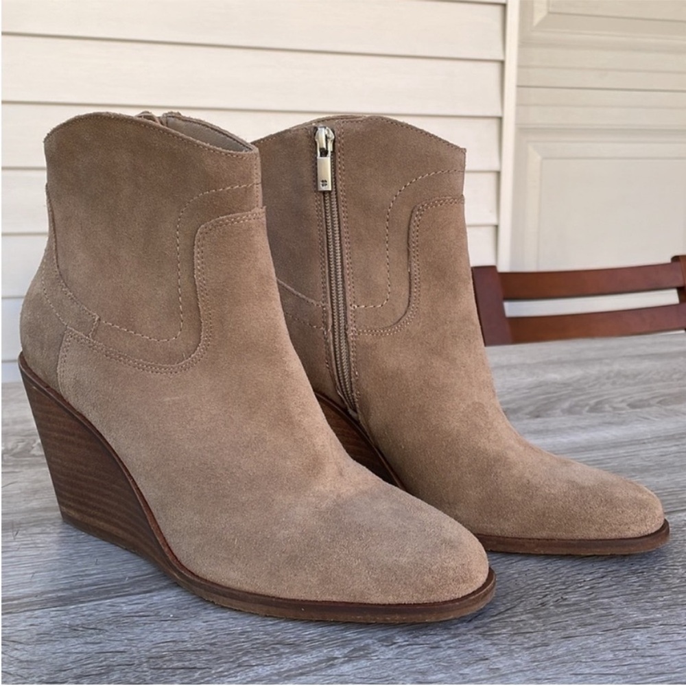 Lucky Brand Womens Wedge Ankle Boots Size 8.5 (Brand New)